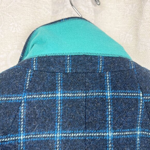 Talbots 16WP Shetland Wool Windowpane Plaid Equestrian Jacket Blazer ducks - Picture 5 of 9